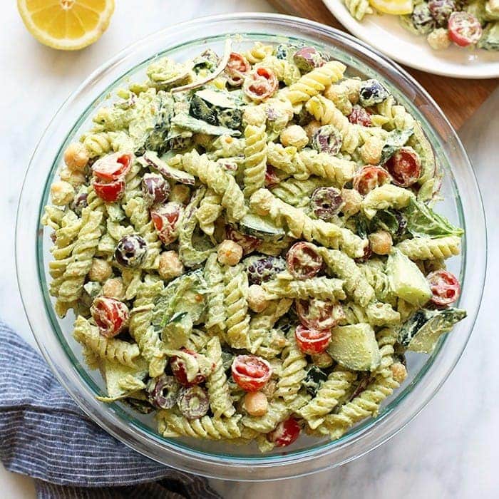 Dairy-Free Mediterranean Pasta Salad: Creamy Cashew Pesto Guide